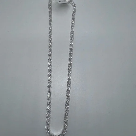 28ct Oval Tennis Necklace - Picture 12 of 16